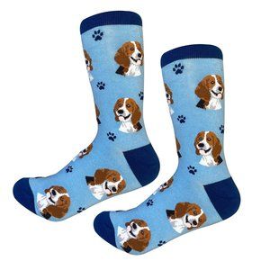 Fundraiser - Beagle  - Fun Unisex Socks - Crazy Pet Lover - Novelty Socks